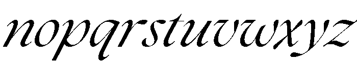 The Seasons Regular Italic Font LOWERCASE