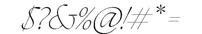 The Seasons Thin Italic Font OTHER CHARS