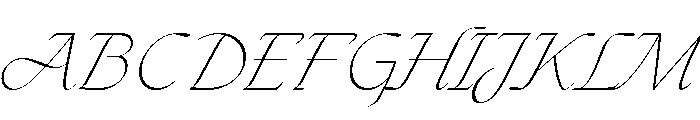 The Seasons Thin Italic Font UPPERCASE
