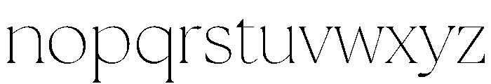 The Seasons Thin Font LOWERCASE
