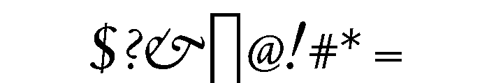Theatrum Book Italic Font OTHER CHARS