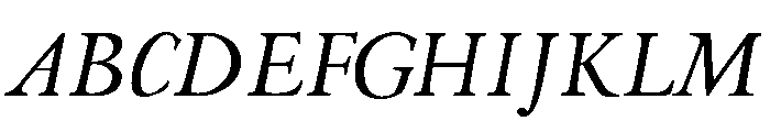 Theatrum Book Italic Font UPPERCASE