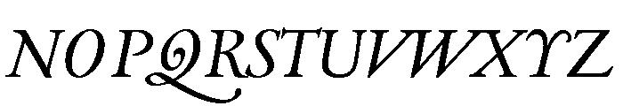Theatrum Book Italic Font UPPERCASE