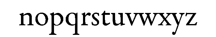Theatrum Book Font LOWERCASE
