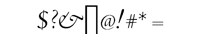 Theatrum Light Italic Font OTHER CHARS