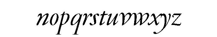 Theatrum Light Italic Font LOWERCASE