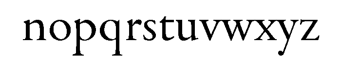 Theatrum Light Font LOWERCASE