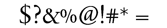 Theatrum Roman Font OTHER CHARS
