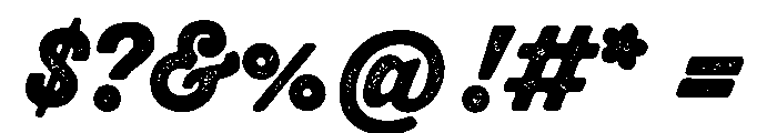 Thirsty Rough Black One Font OTHER CHARS