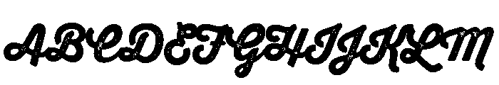 Thirsty Rough Black One Font UPPERCASE