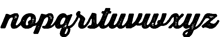 Thirsty Rough Black One Font LOWERCASE
