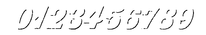 Thirsty Rough Black Shadow Font OTHER CHARS