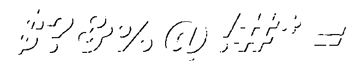 Thirsty Rough Black Shadow Font OTHER CHARS