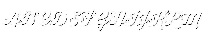 Thirsty Rough Black Shadow Font UPPERCASE