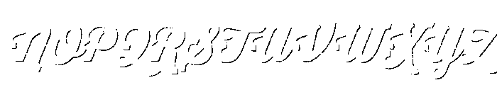 Thirsty Rough Black Shadow Font UPPERCASE