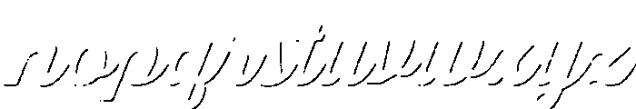 Thirsty Rough Black Shadow Font LOWERCASE