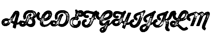 Thirsty Rough Black Three Font UPPERCASE
