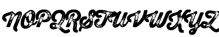 Thirsty Rough Black Three Font UPPERCASE