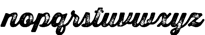 Thirsty Rough Black Three Font LOWERCASE