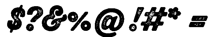 Thirsty Rough Black Two Font OTHER CHARS