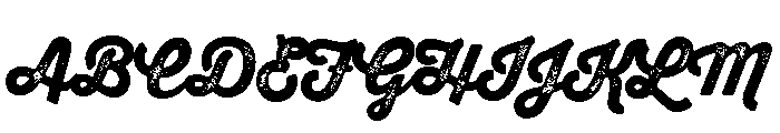 Thirsty Rough Black Two Font UPPERCASE
