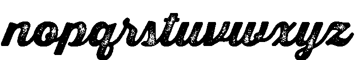 Thirsty Rough Black Two Font LOWERCASE