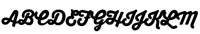 Thirsty Rough Black Font UPPERCASE