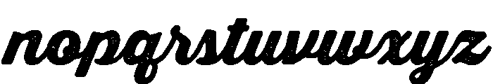 Thirsty Rough Black Font LOWERCASE