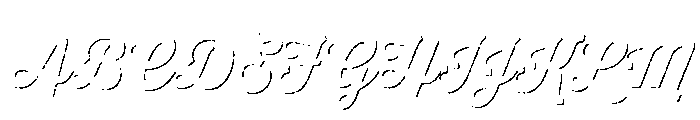 Thirsty Rough Bold Shadow Font UPPERCASE
