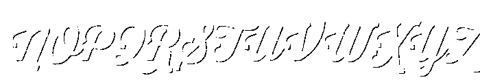 Thirsty Rough Bold Shadow Font UPPERCASE