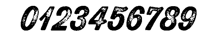 Thirsty Rough Bold Three Font OTHER CHARS