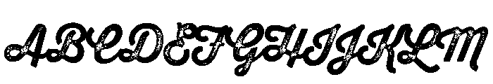 Thirsty Rough Bold Three Font UPPERCASE