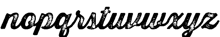 Thirsty Rough Bold Three Font LOWERCASE