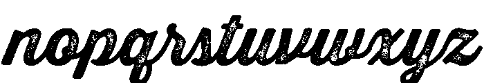 Thirsty Rough Bold Two Font LOWERCASE