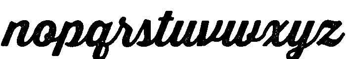 Thirsty Rough Bold Font LOWERCASE