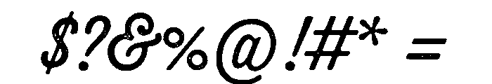 Thirsty Rough Light One Font OTHER CHARS