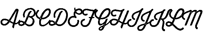 Thirsty Rough Light One Font UPPERCASE