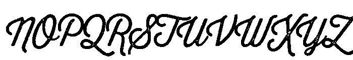 Thirsty Rough Light One Font UPPERCASE