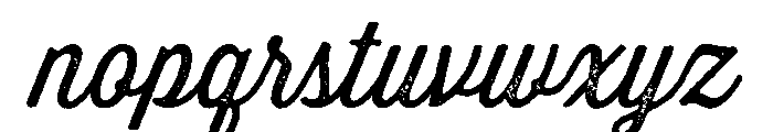 Thirsty Rough Light One Font LOWERCASE