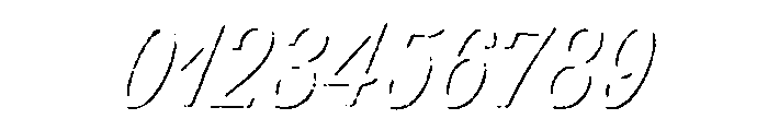 Thirsty Rough Light Shadow Font OTHER CHARS