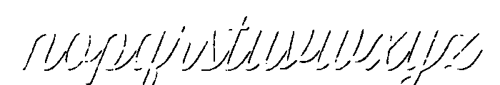 Thirsty Rough Light Shadow Font LOWERCASE