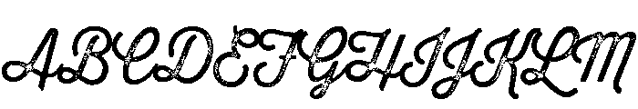 Thirsty Rough Light Three Font UPPERCASE