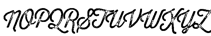 Thirsty Rough Light Three Font UPPERCASE