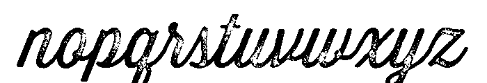 Thirsty Rough Light Three Font LOWERCASE