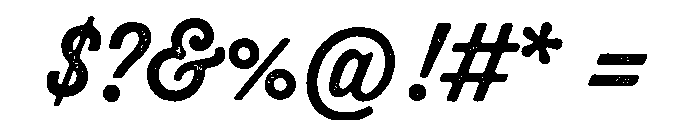 Thirsty Rough Regular One Font OTHER CHARS