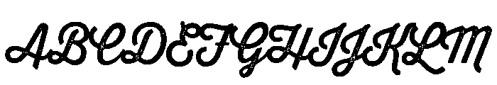 Thirsty Rough Regular One Font UPPERCASE