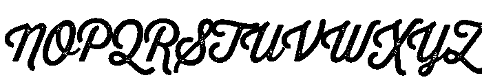 Thirsty Rough Regular One Font UPPERCASE