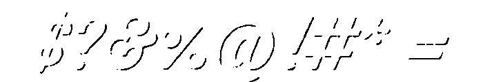 Thirsty Rough Regular Shadow Font OTHER CHARS