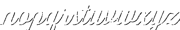 Thirsty Rough Regular Shadow Font LOWERCASE