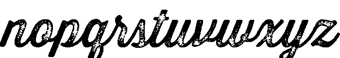 Thirsty Rough Regular Three Font LOWERCASE